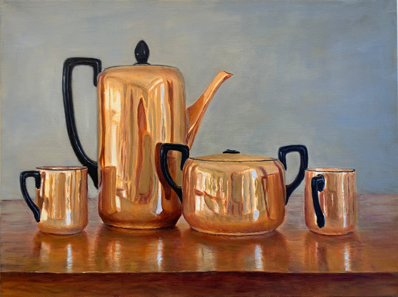 Reflections on my Grandmothers Teaset
oil 24"x18"